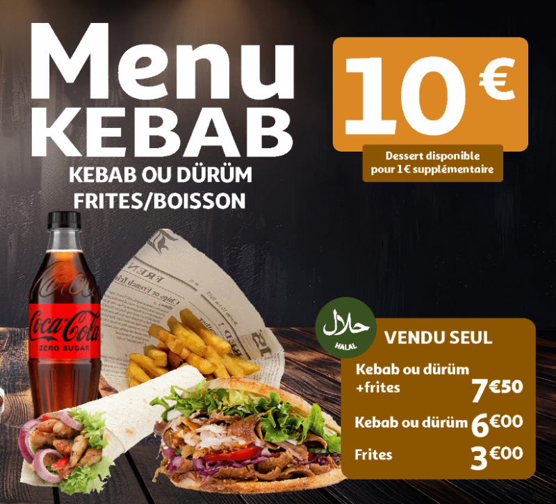 Menu Kebab