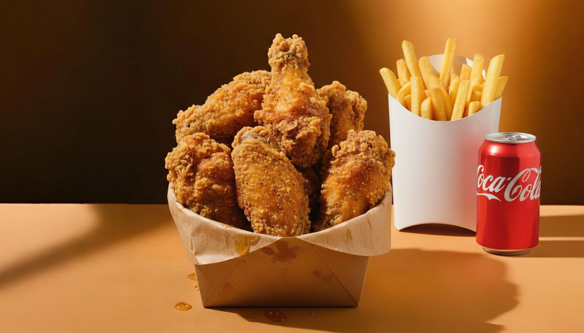 Menu Chicken Wings🍗 + 🍟 + 🥤