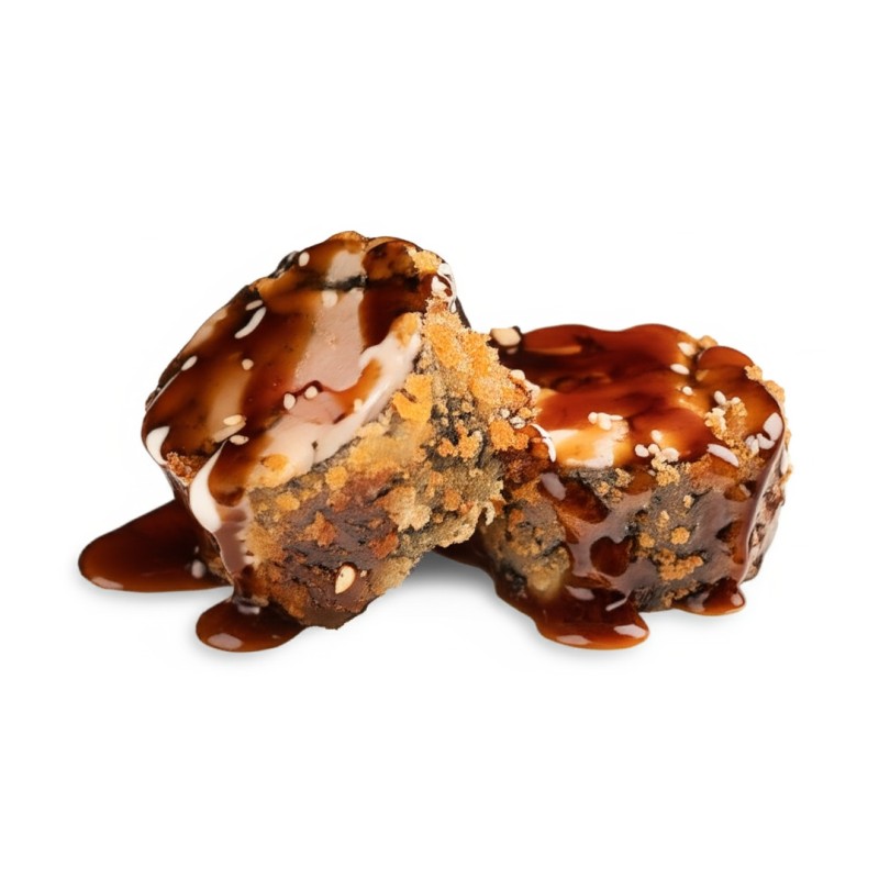 87. Poulet Frite, Concombre, Ananas, Sauce Spicy