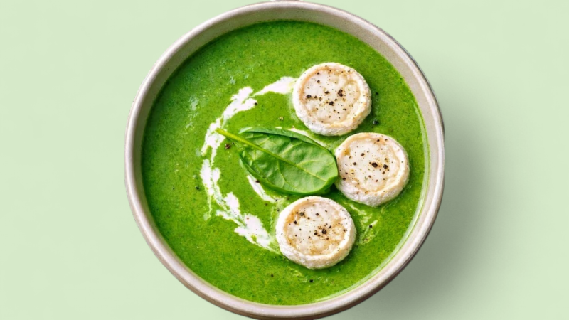 Soups Verte Epinards, Courgettes, Broccolis As Rocamadour