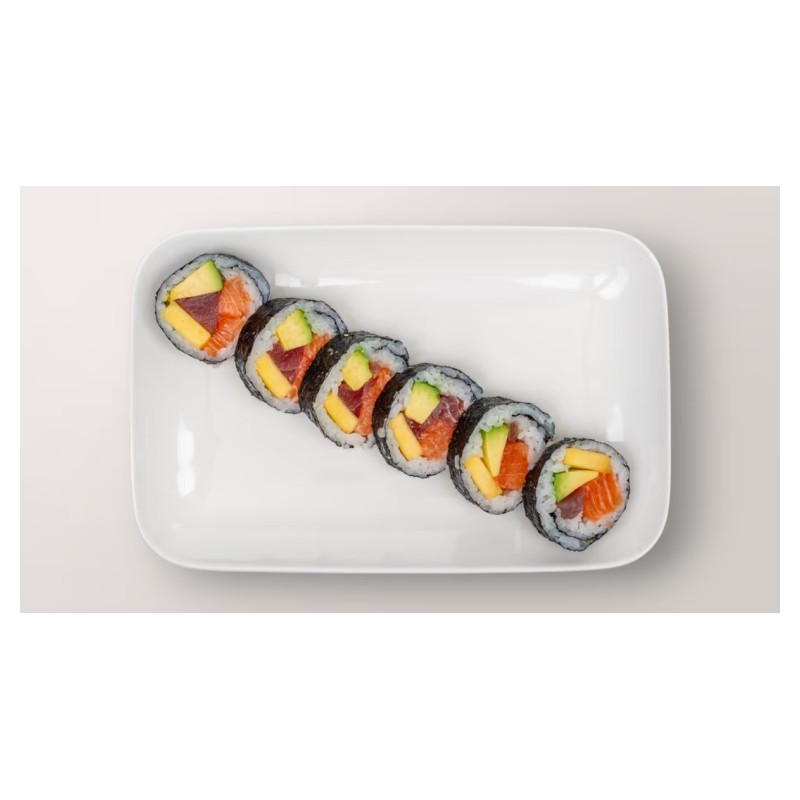 B7 Maki Saumon Thon Avocat Mangue