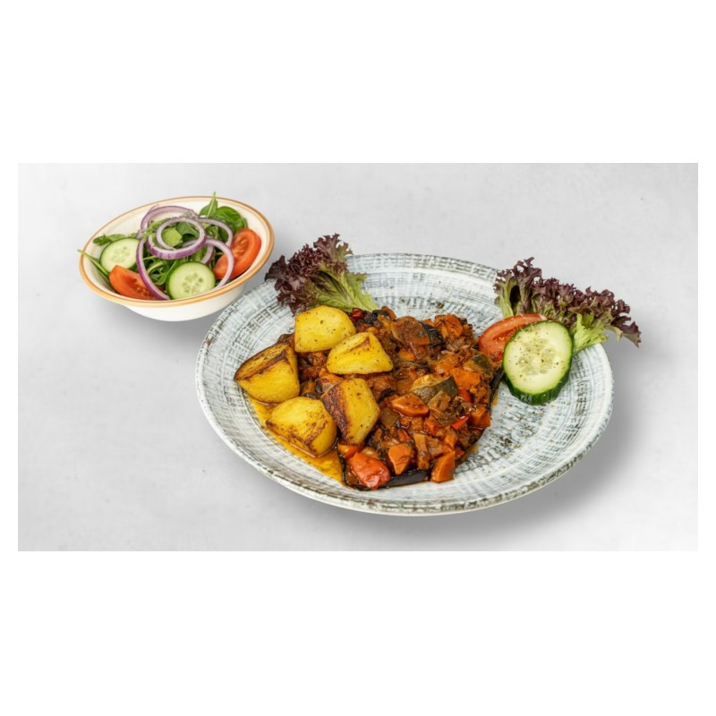 Melitzanes Papoutsakia, Lachanika, Lemonates