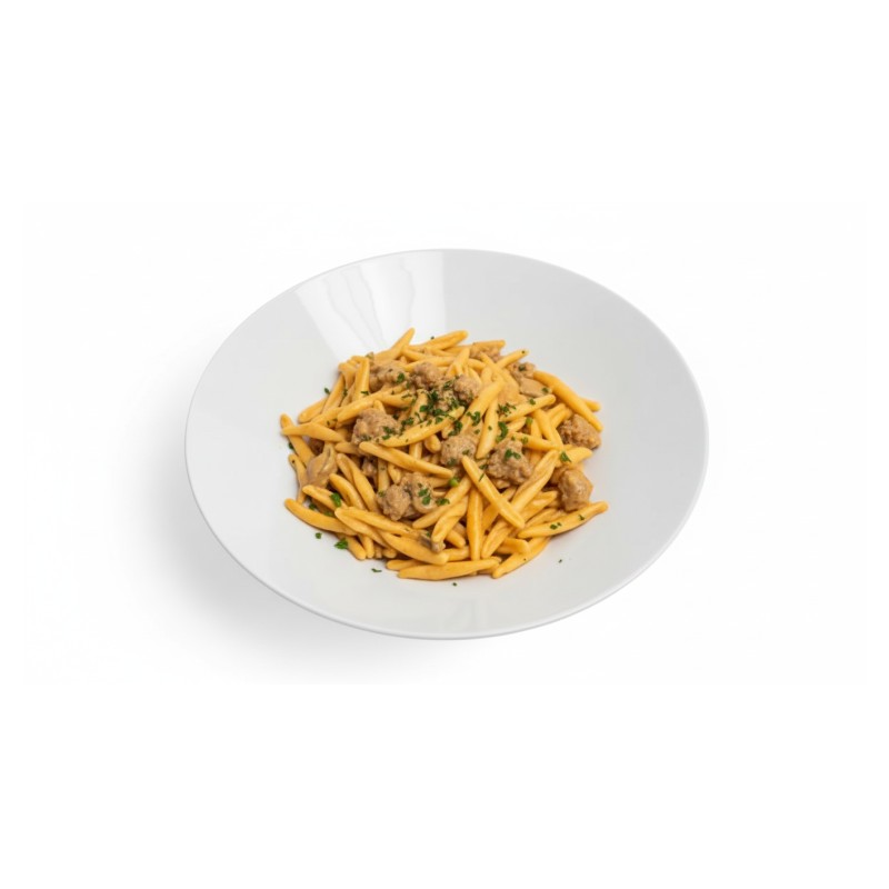 Strozzapreti Aux Artichauts Et Saucisse