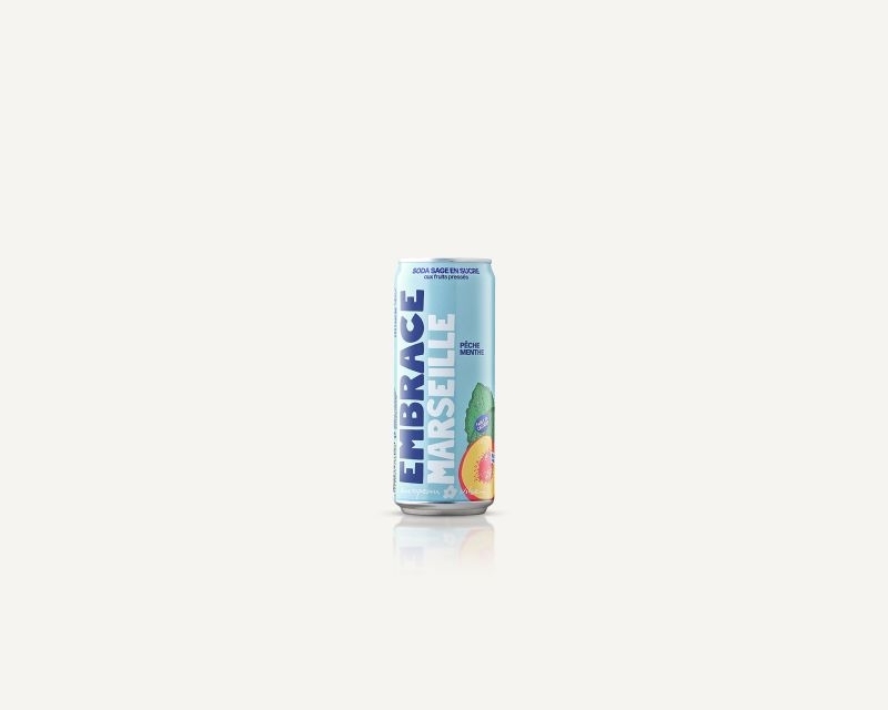 Embrace Soda Pêche Menthe