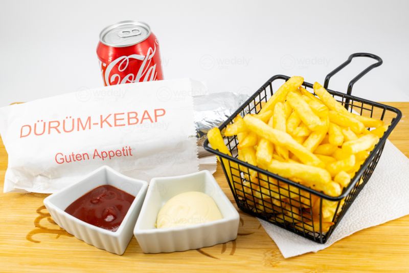 Kebab Avec Frite De Dans