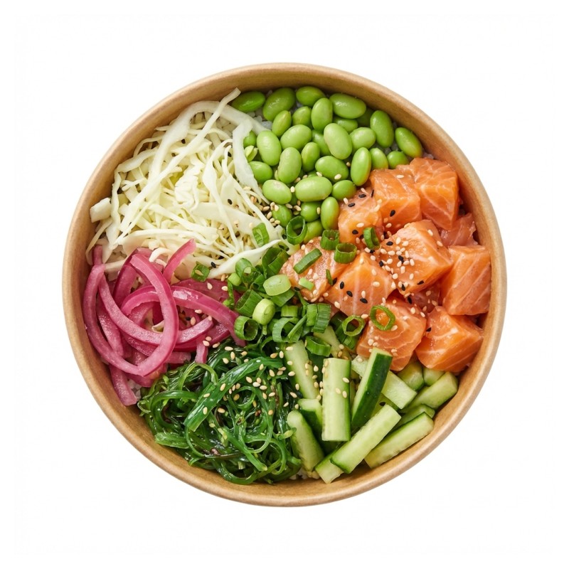 N65A Saumon Poke Bowl Epice