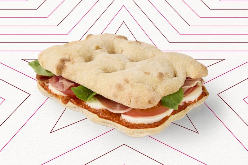 Pinsa - Prosciutto Crudo, Mozza & Poivrons