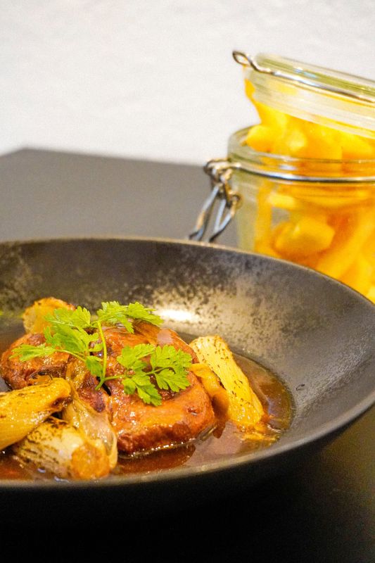 Joue De Porc Braisée À La Bière