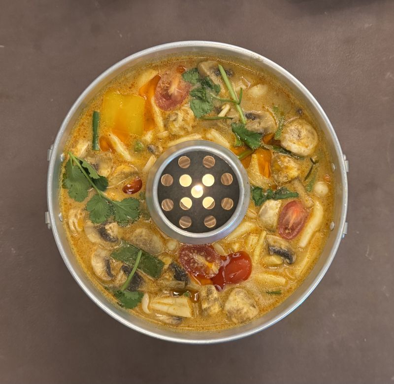 (Vtr10) Soupe Épicée Aux Champignons (Hot Pot)