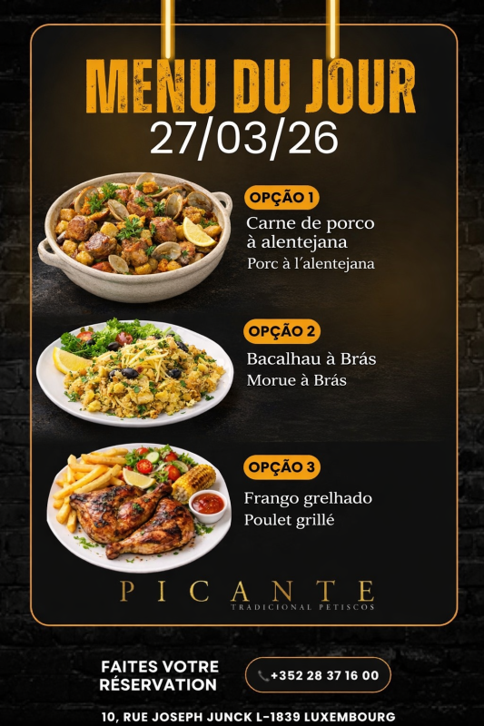 Menu Du Jour Carne De Porco Alentejana (Porc Alentejana)