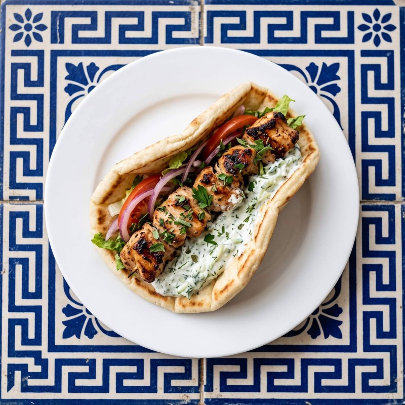 Pita Brochettes De Poulet