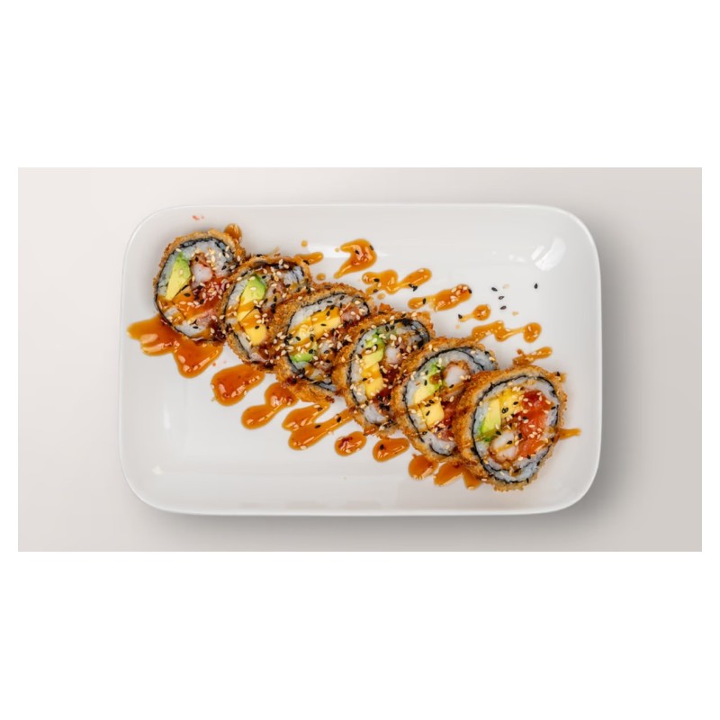F7 Saumon Avocat Mangue Tempura