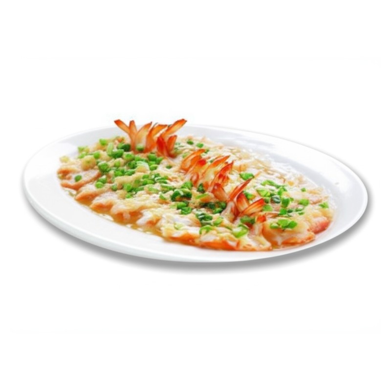 Scampis À La Vapeur Sauce À L'ail