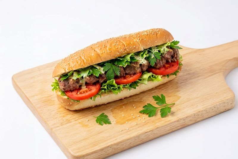 Sandwich Brochette De Viande