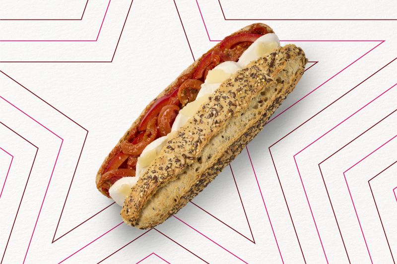 Baguette Chaude Mozza & Poivrons