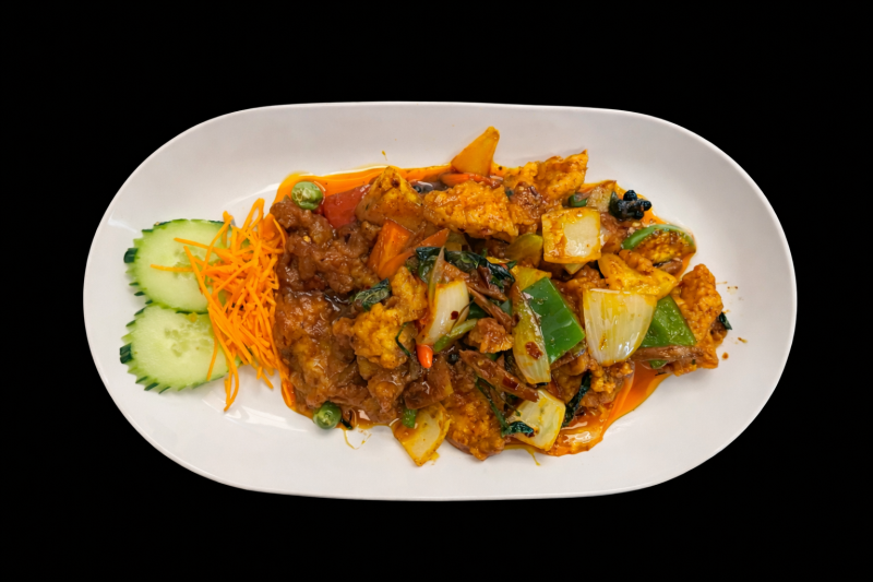 (36) Filet De Pangasius Sautées Au Poivre Vert.