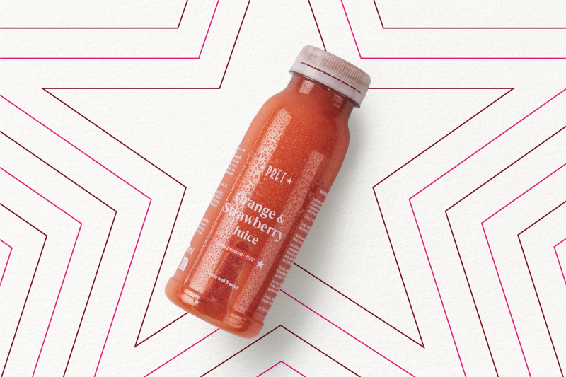 Jus D'orange Fraise 250Ml