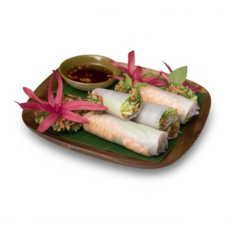 Rouleau De Printemps Frais Au Scampis