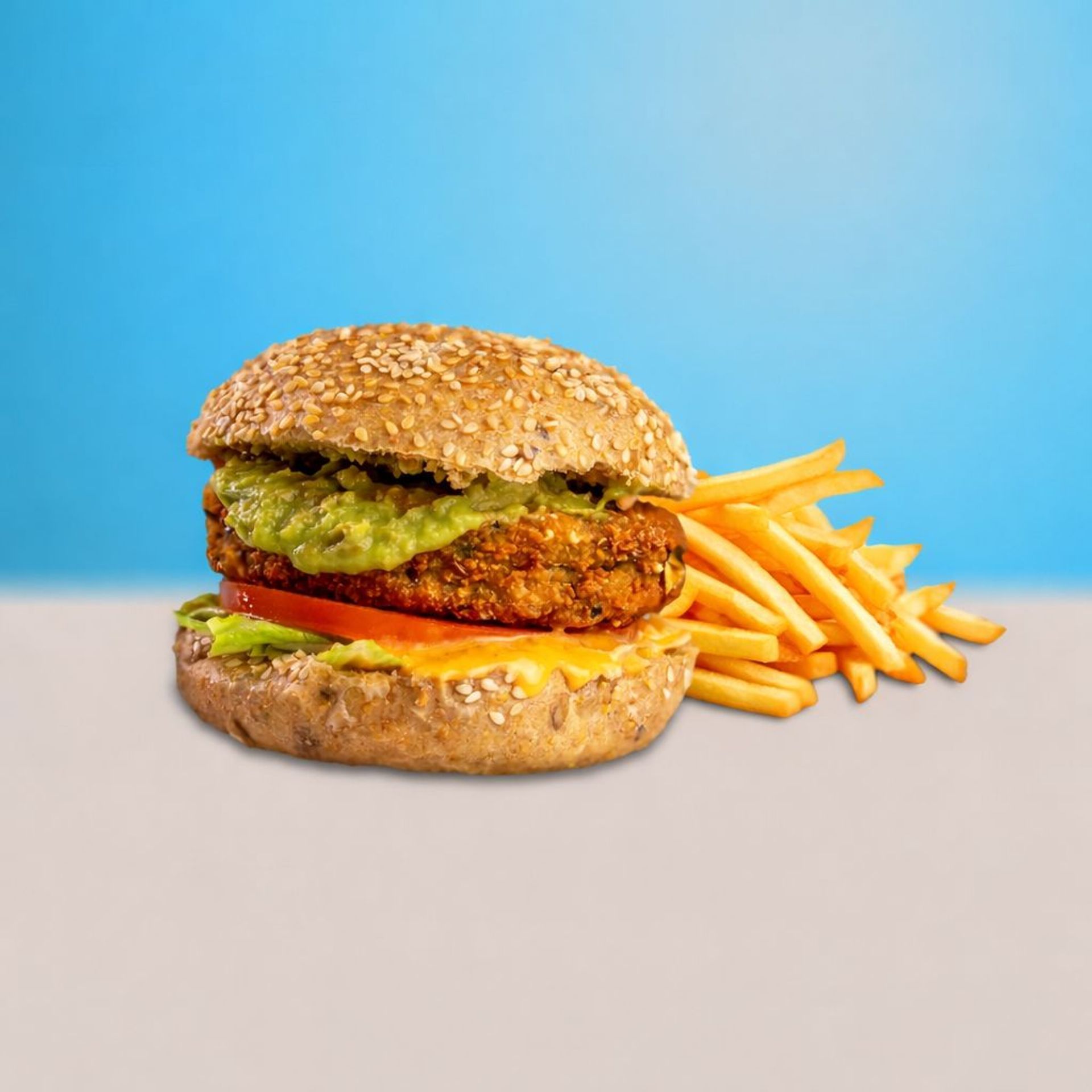 Veggieburger Mittagsmenü