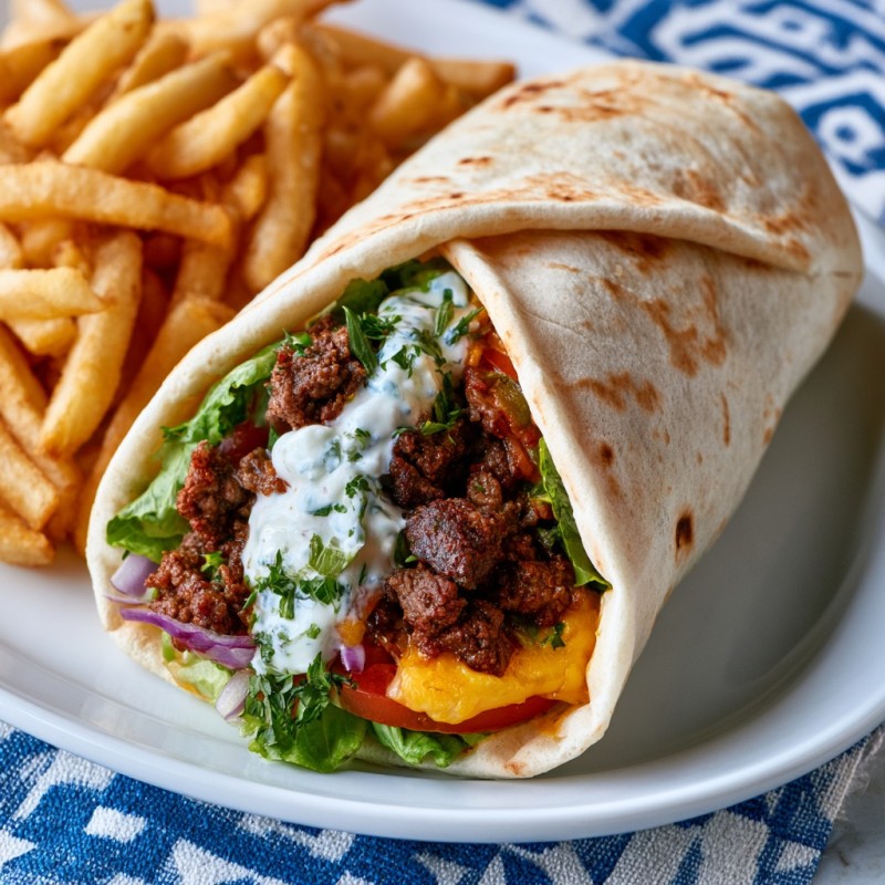 Menu Pita Steak Cheese