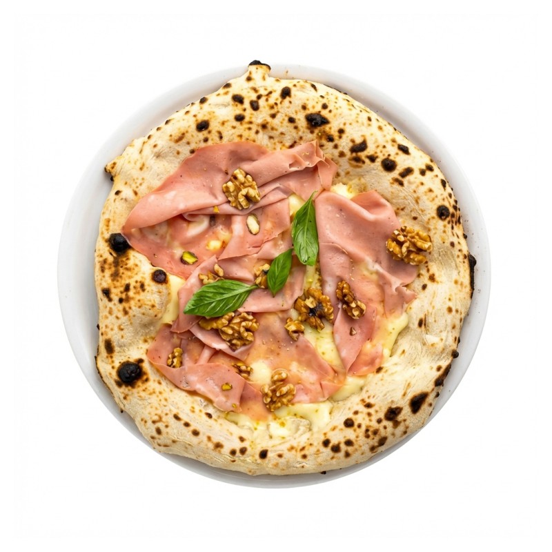 Cheesy Mortadella (White Pizza)