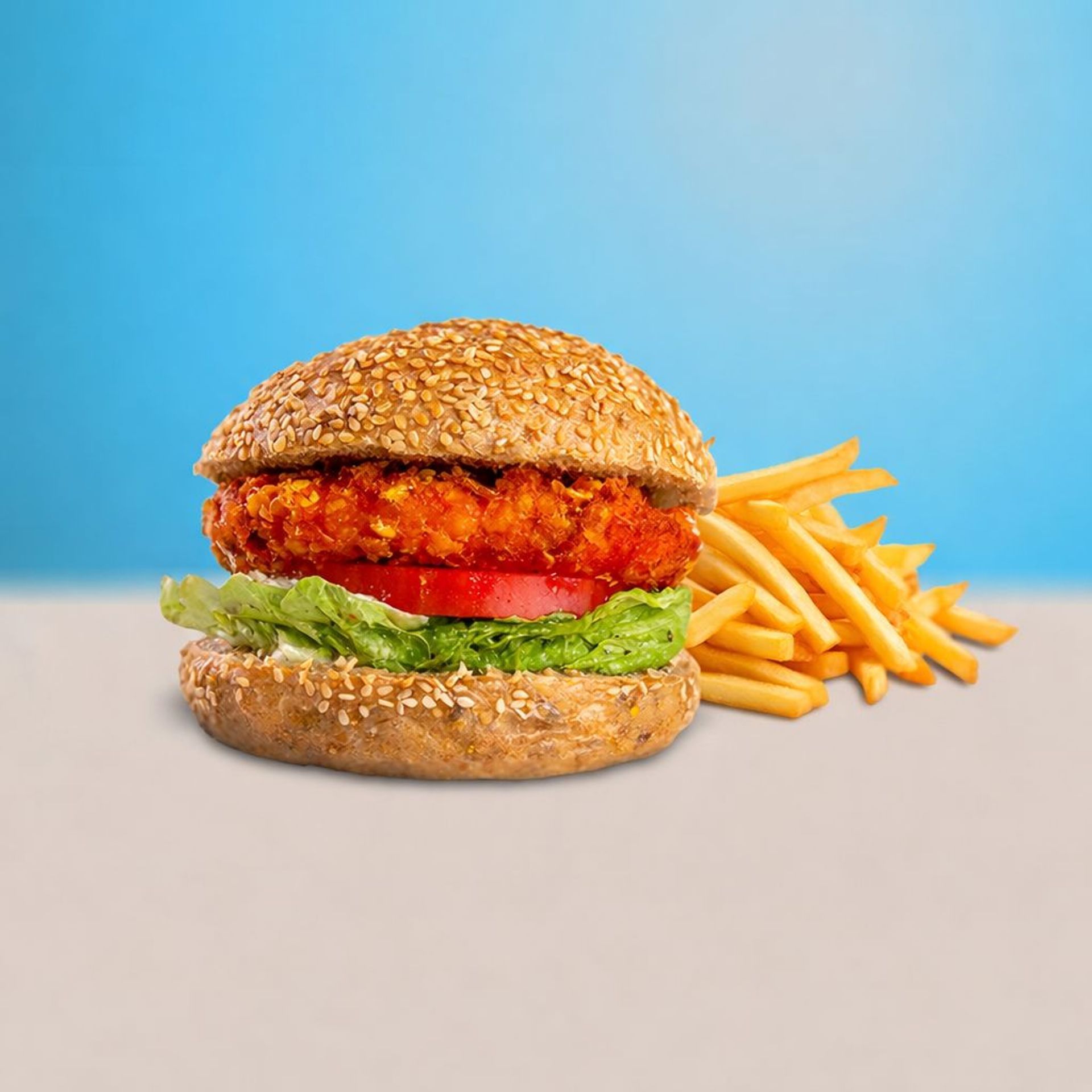 Chickenburger Menu Du Midi