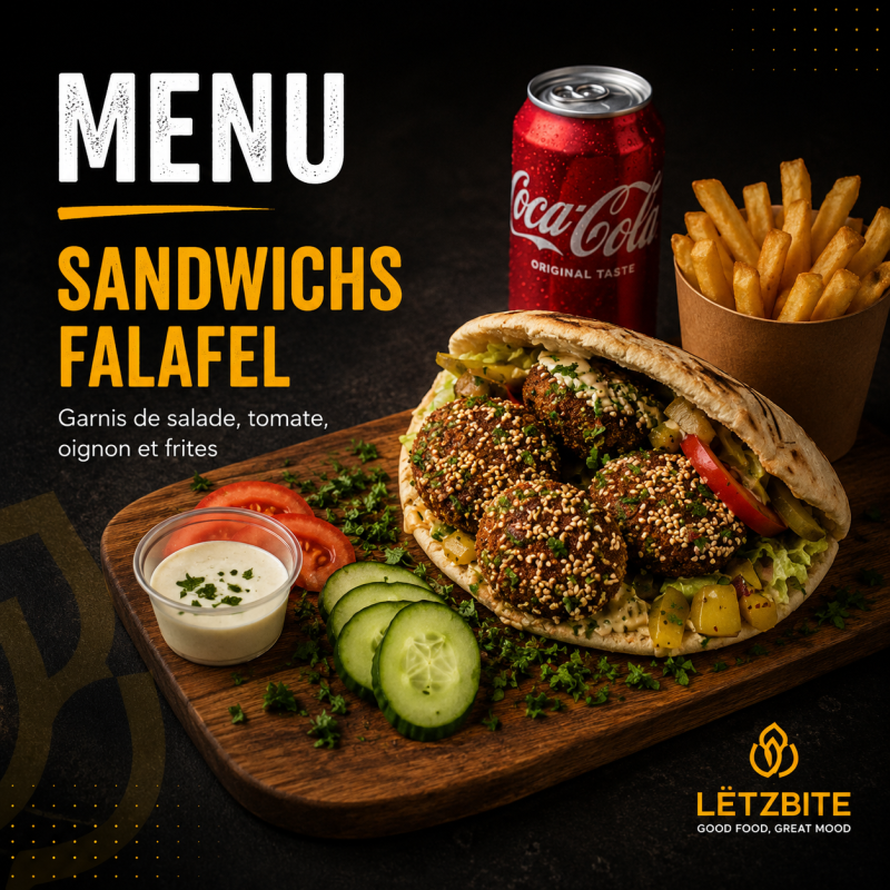 Menu Sandwichs Falafel