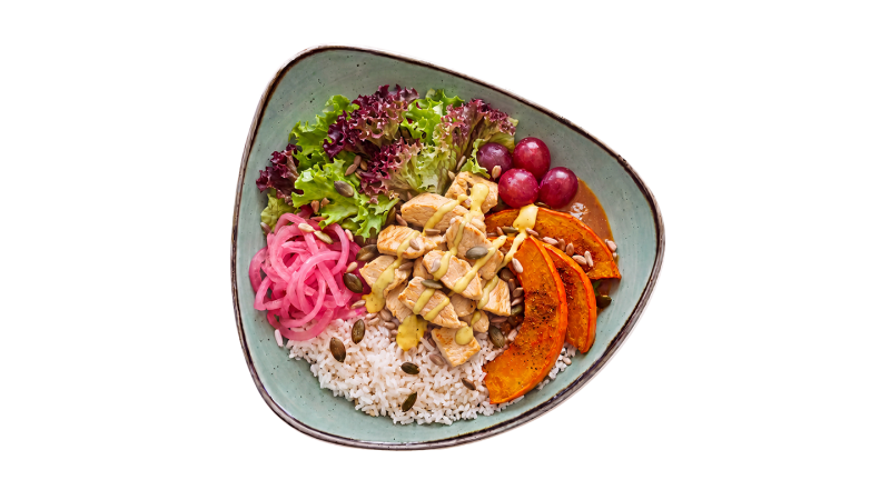 Pumpkin Spice Bowl Mit Planted Chicken