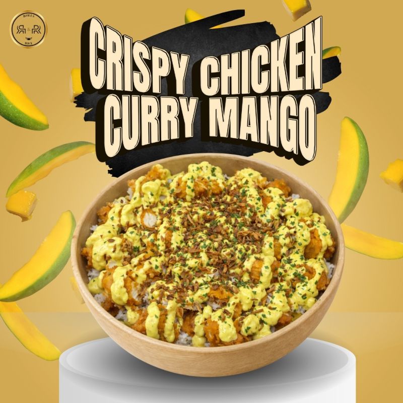 Poke Bowl Chicken Curry Mango Halal