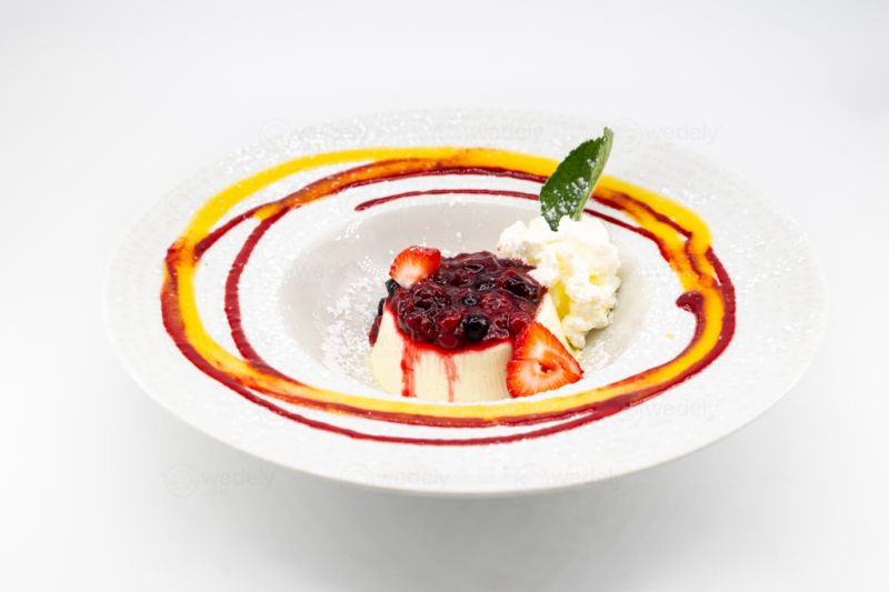 Panna Cotta Aux Fruits Rouges