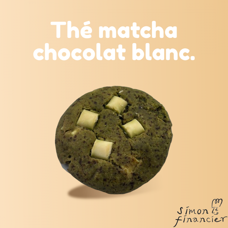 Cookie Au Thé Vert Matcha Et Au Chocolat Blanc