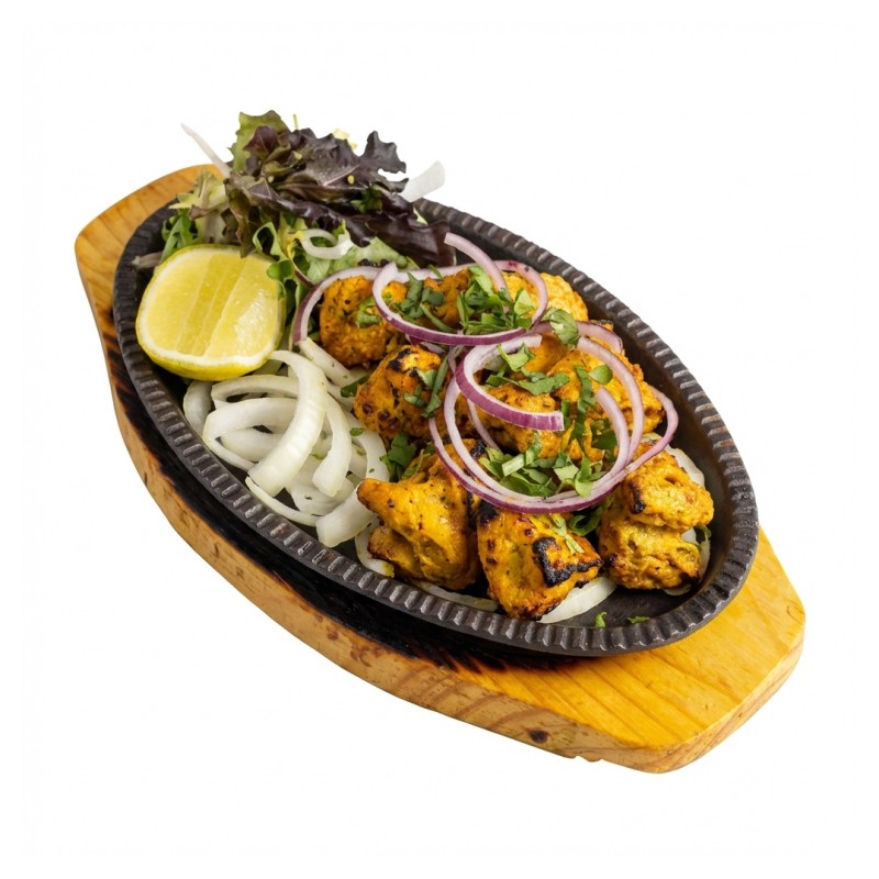 90. Chicken Achari Tikka (Spicy)