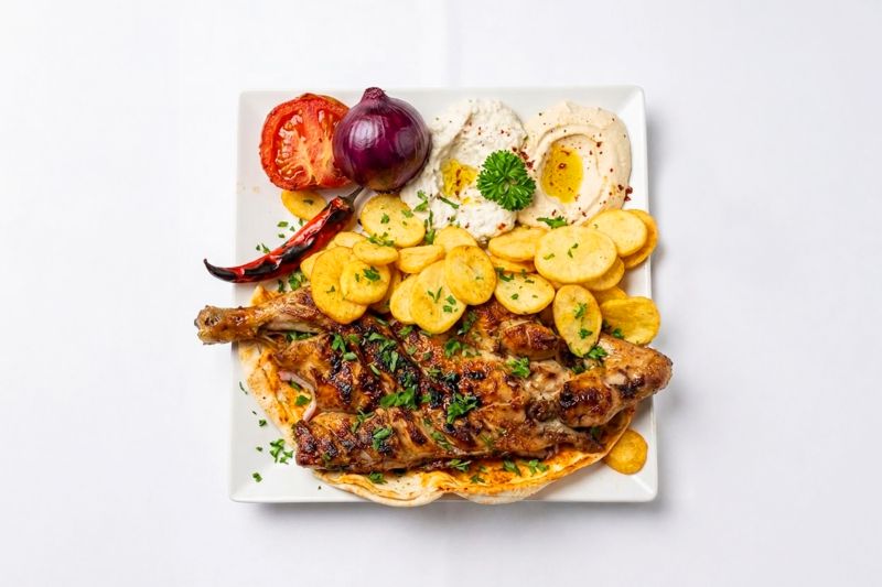 Poulet Grillé Au Charbon