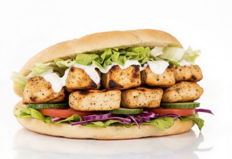 Brochette De Poulet Sandwich