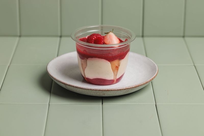 Charlotte Fraise Rhubarbe