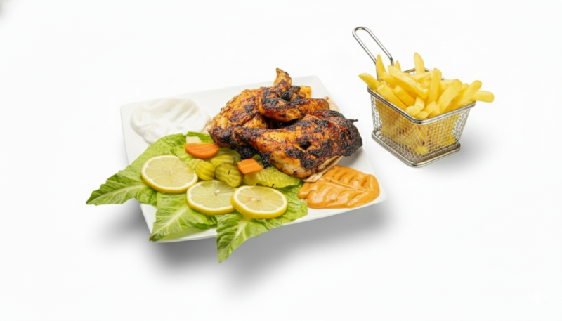 Poulet Grillé Au Charbon