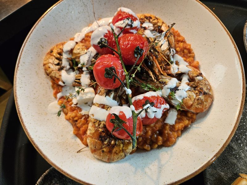 Risotto À La Feta Marinée