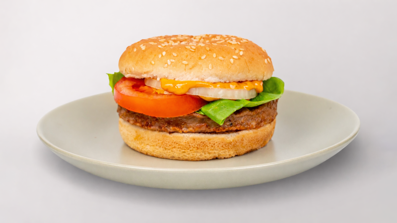 Veggie Burger With Fries