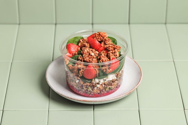 Moyenne Quinoa Corail, Fraise, Feta