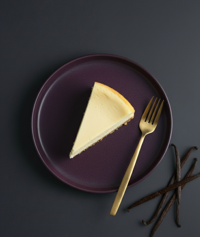 Classic New York Style Cheesecake Slice