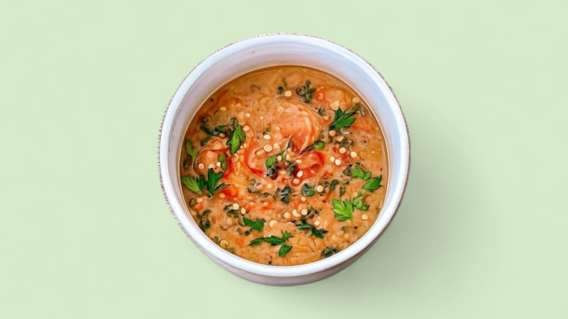 Soupe De Lentilles Et Patates Douces Au Gochujang