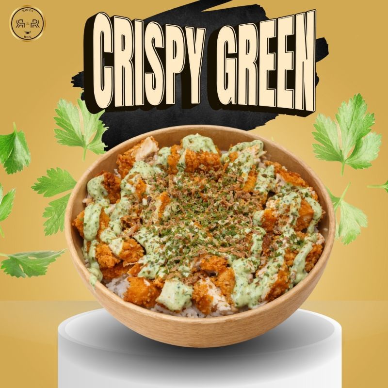 Bowl Crispy Chicken Green Halal