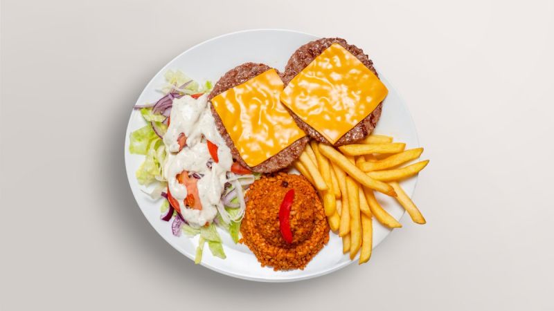 Assiette Cheeseburger