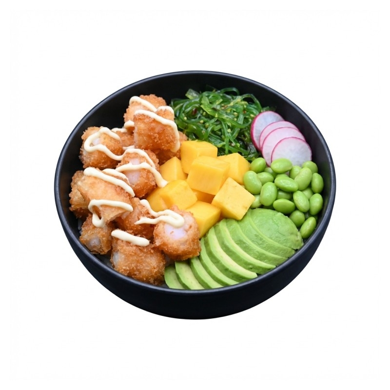 171 Poke Bowl Tempura Scampis