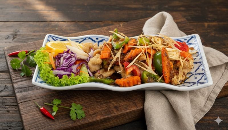 F4) Stir-Fried Lemongrass