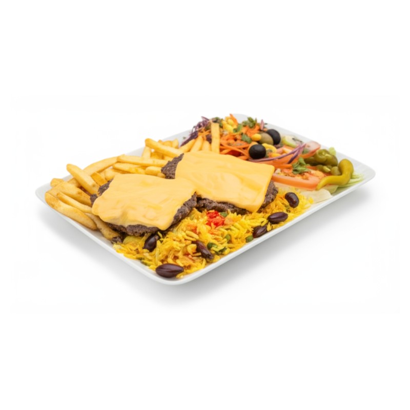 Assiette Cheeseburger