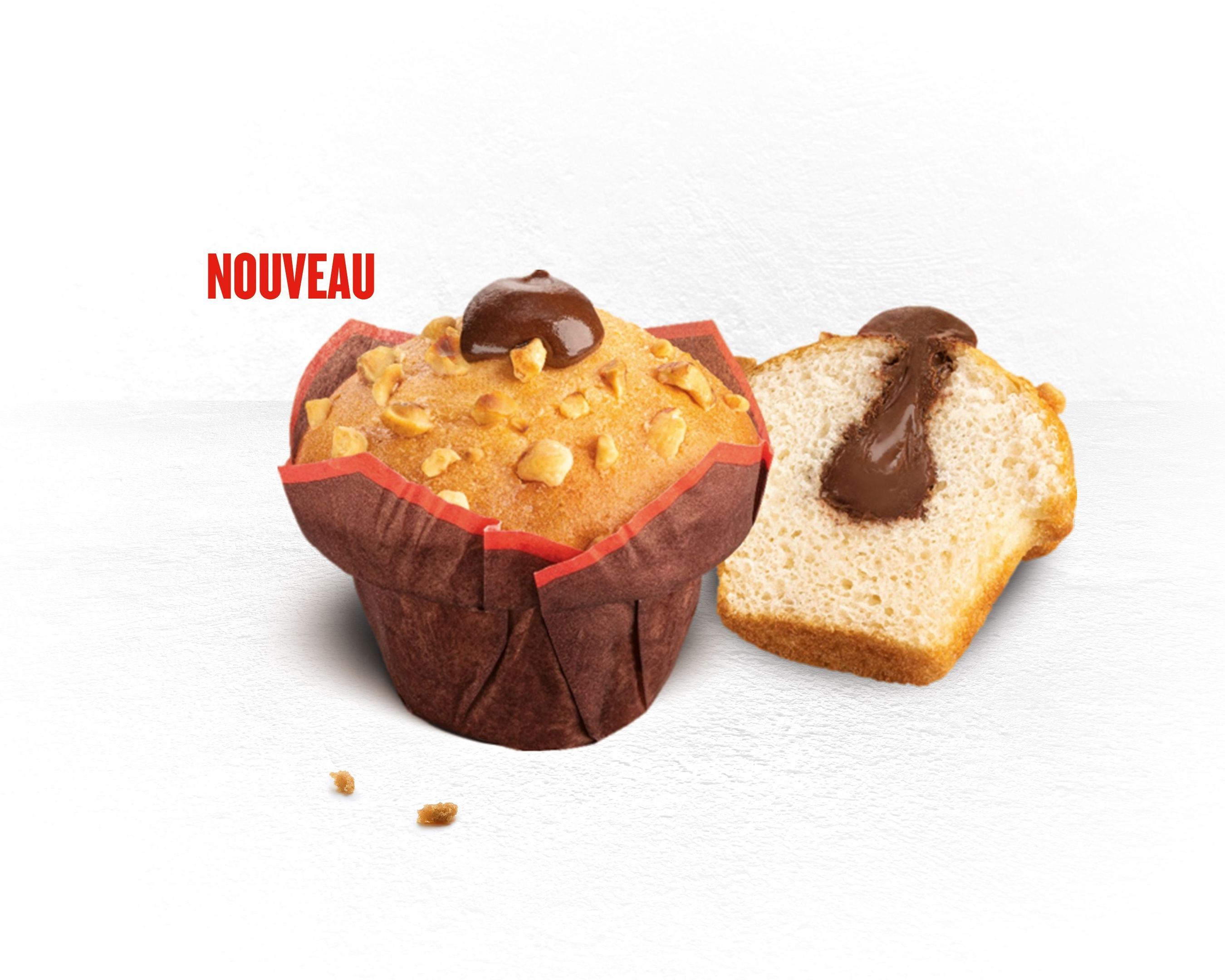 Muffin Coeur Fondant Noisette