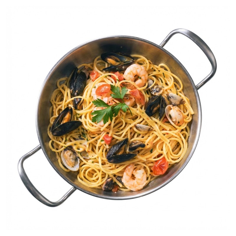 Linguine Ou Schiaffoni Aux Scampis Et Fruits De Mer