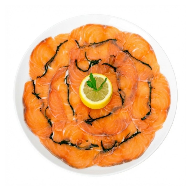 Carpaccio De Saumon Et Sa Salade Verte