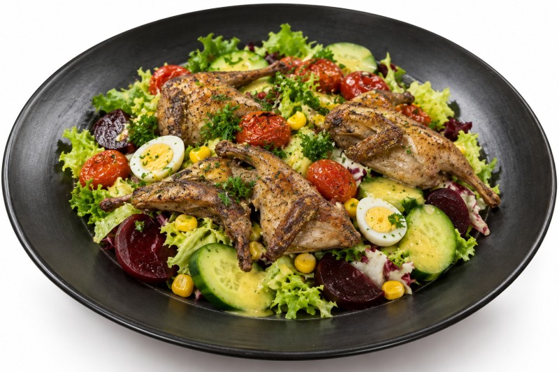 Salade De Cailles Grillées (Plat)